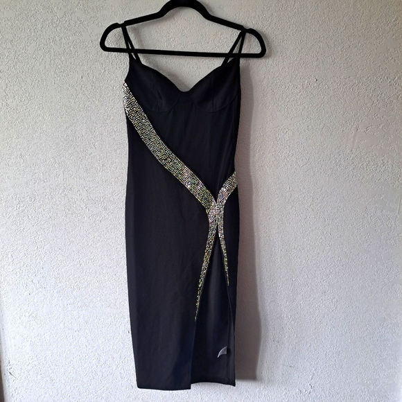 Fashion Nova Dresses & Skirts - Embellished Fashion Nova Black dress